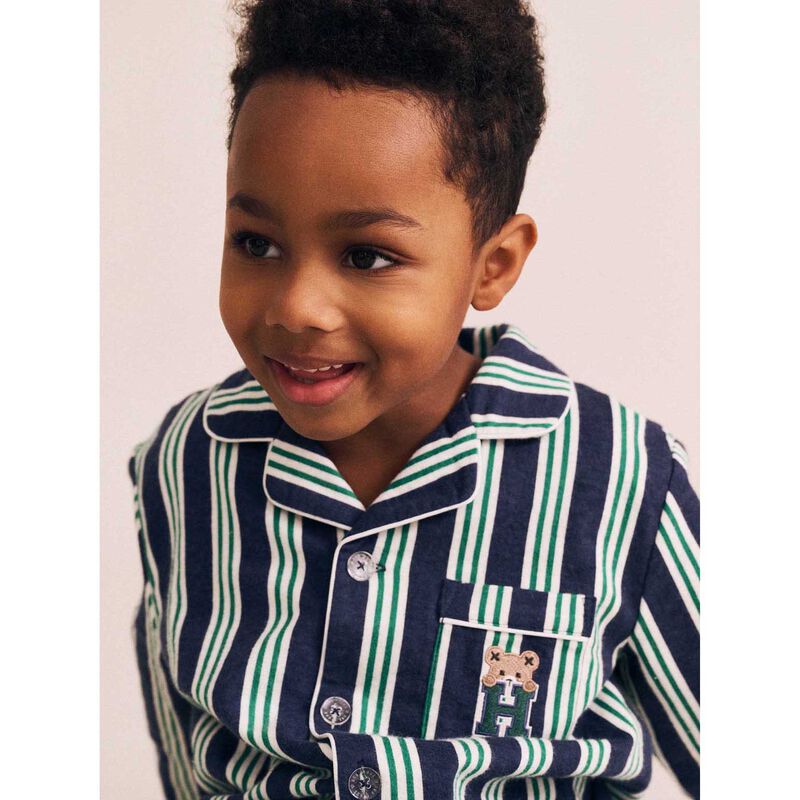 Huxbaby Classic Stripe Flannel Pj Set image number 3